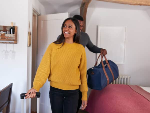 Happy airbnb family in Kings Beach, California